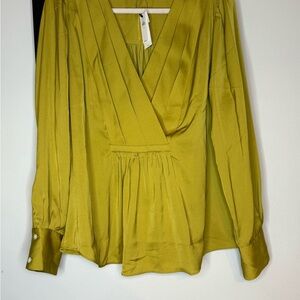 Elegant Olive Green Women's Top